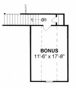 Plan # 1114 - Ranch | Second floor plan