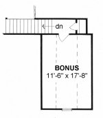 Plan # 1239 - Ranch | Second floor plan