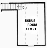 Plan # 1286 - Ranch | Second floor plan