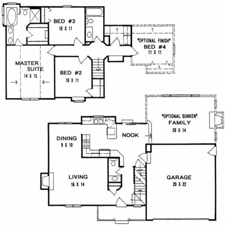 Plan # 1479 - 2-Story | First floor plan