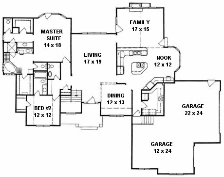 Plan # 2297 - Ranch | First floor plan