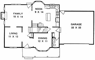 Plan # 2326 - 2 Story | First floor plan